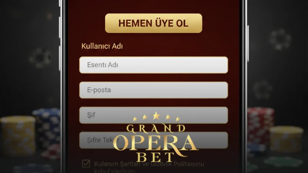 Grandoperabet Üyelik